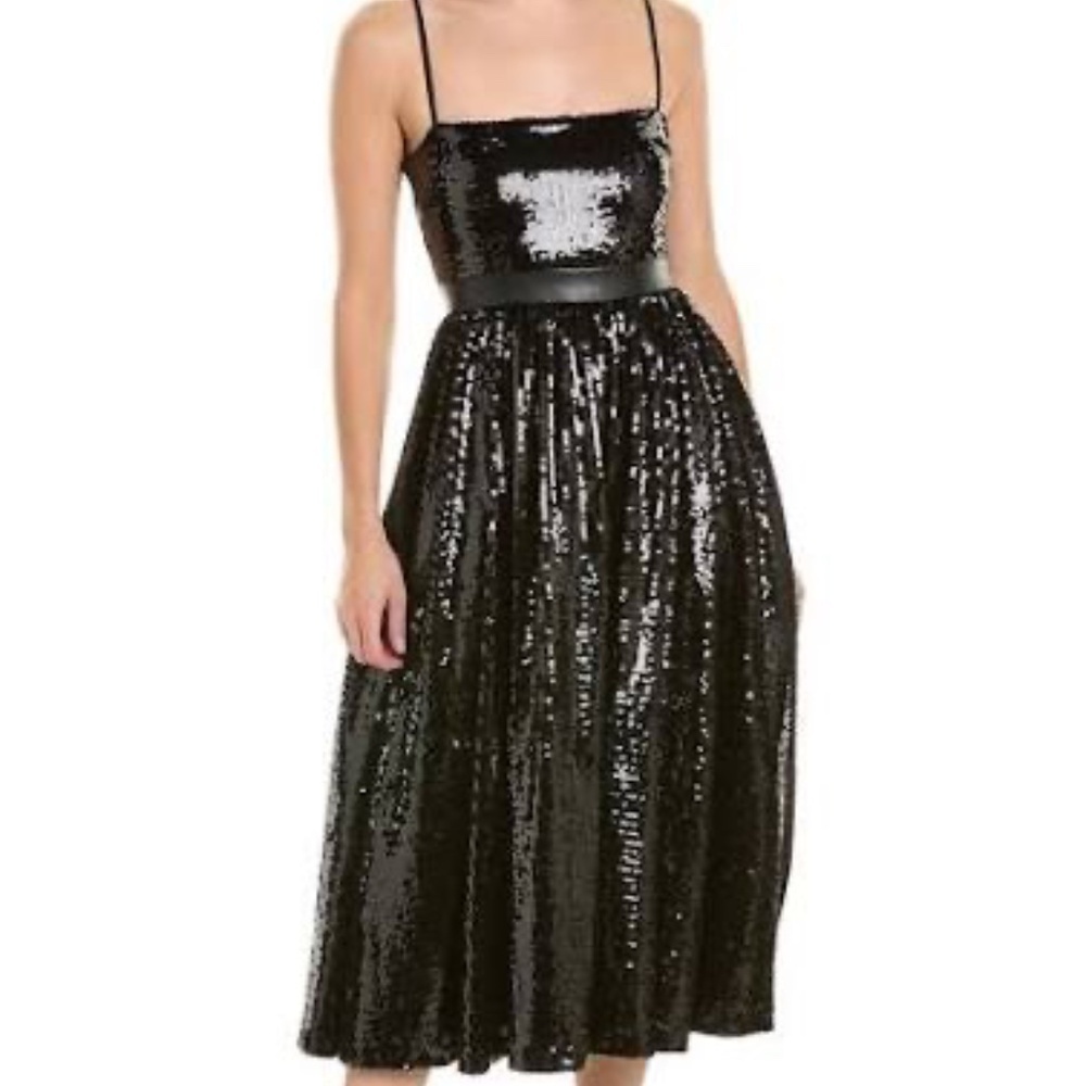 WeWoreWhat Sequin Midi Dress, Black, Size 2 - NWT